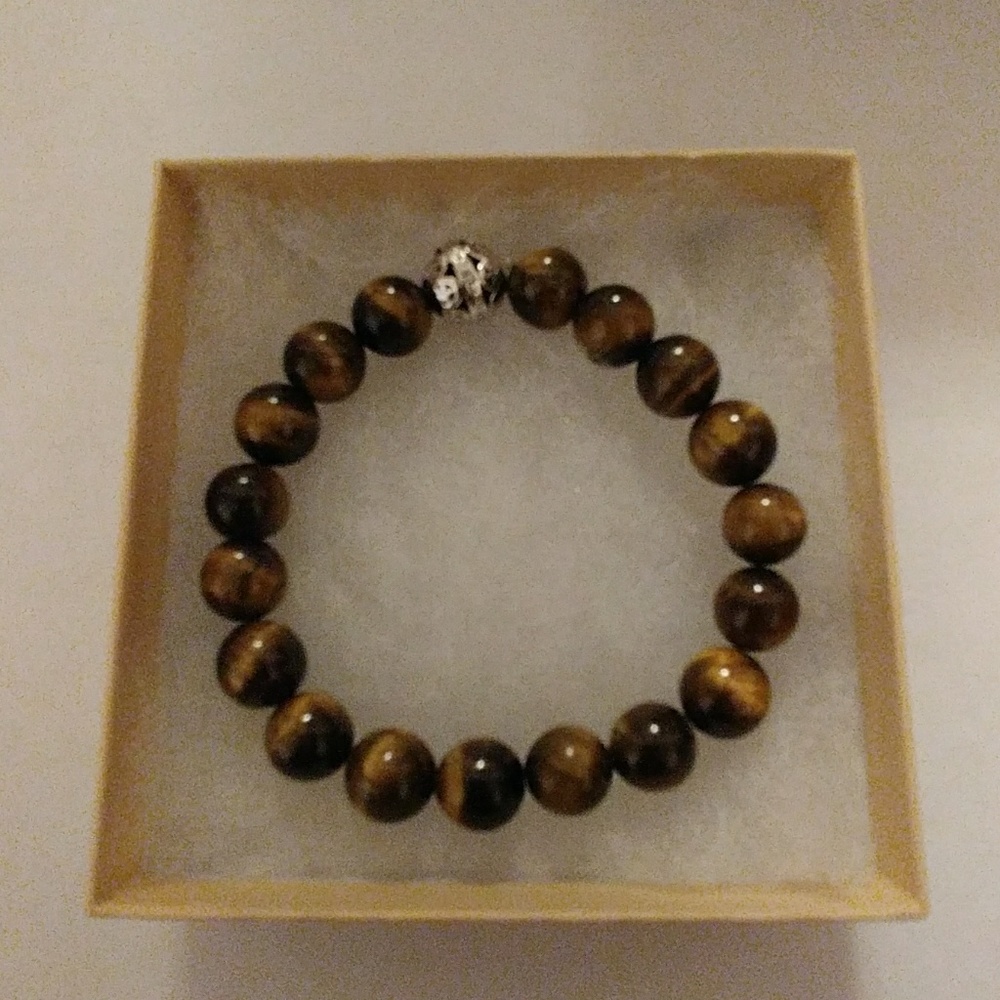 Golden Tiger Eye Stone Bracelet - Picture 2 of 8